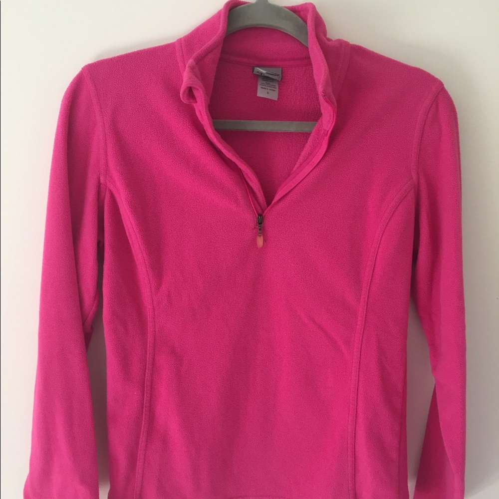 Champion Fleece Quarter Zip (in white or pink)